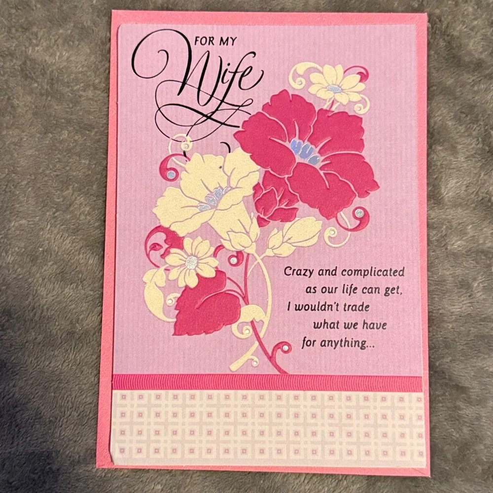 🌻 Bundle of 2 Hallmark Happy Birthday To My Wife Cards